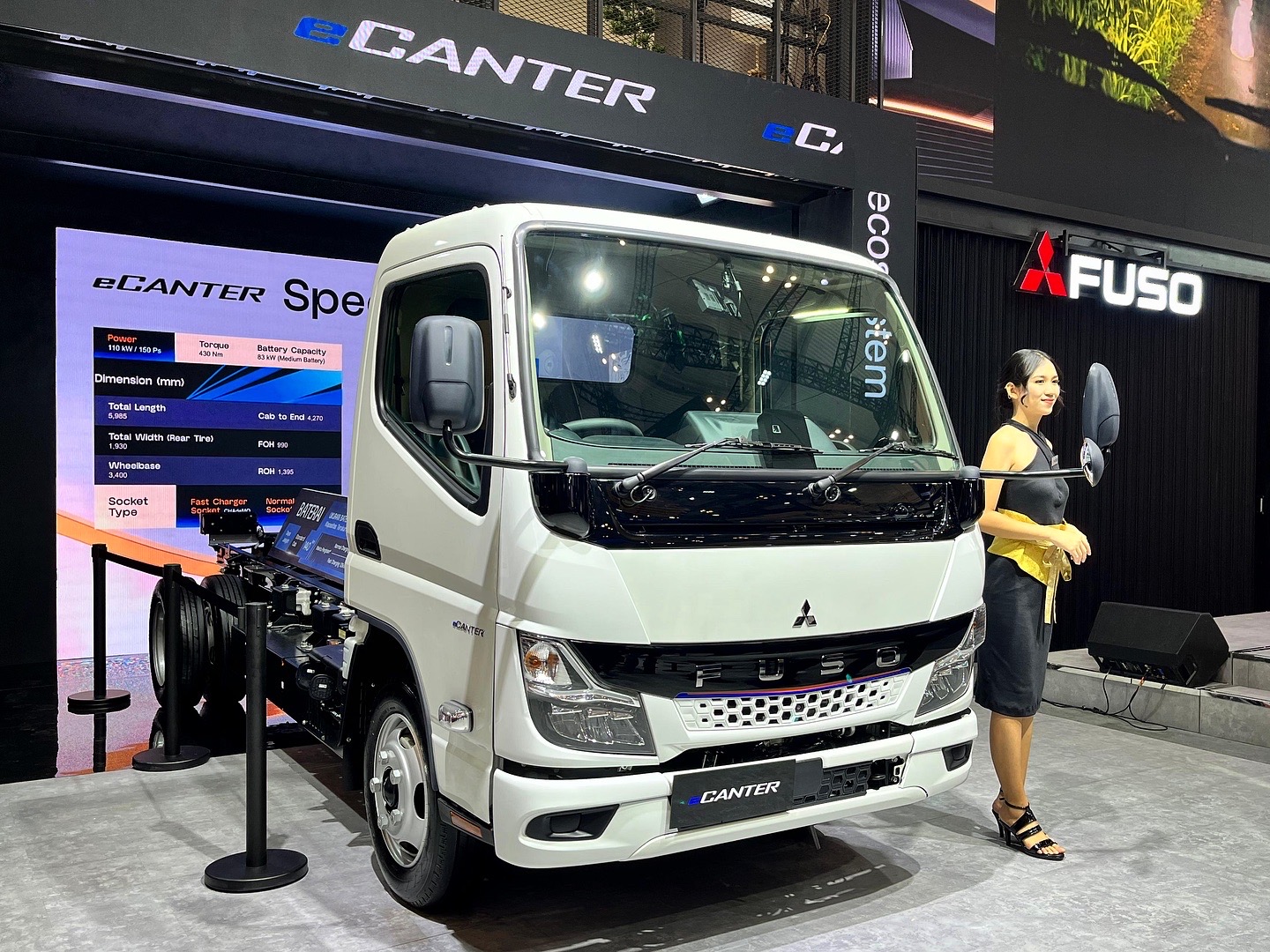 Rayakan 55 Tahun, Mitsubishi Fuso Hadirkan Truk Mobile Charging eCanter dan Tractor Head 4x2 Terbaru di GIIAS 2025