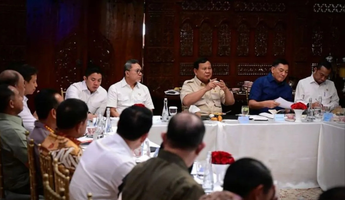 Prabowo Rapat Terbatas Bahas Pangan dan Energi